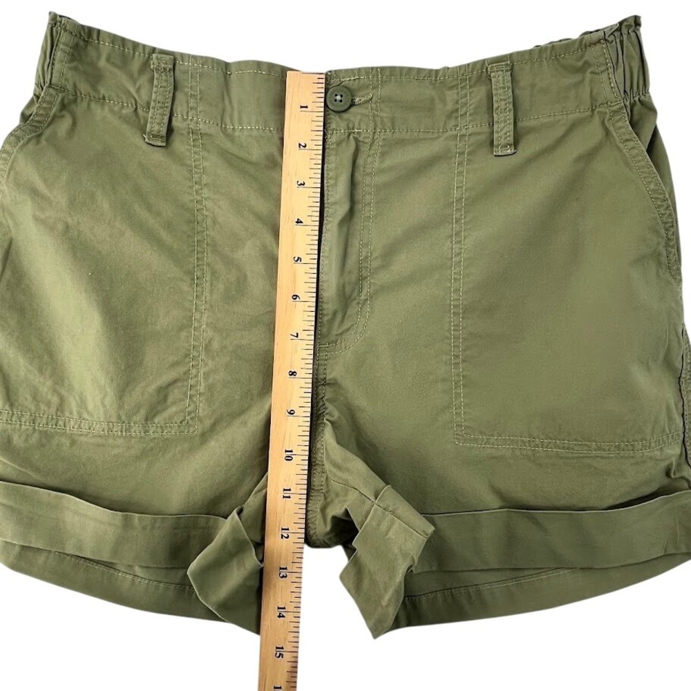 Sanctuary Utility Shorts Women Large Olive Green Cuffed Cargo - Picture 8 of 9